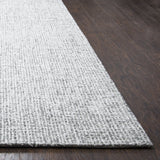 Rizzy Home Brindleton BR351A Gray Solid Area Rug, Rectangular 10'x14'