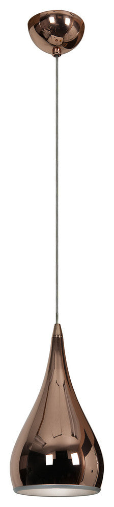 ACCESS LIGHTING 28093-SCP 1-Light Pendant Rose Gold