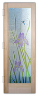 Interior Prehung Door or Interior Slab Door - Iris Hummingbird - Douglas Fir...