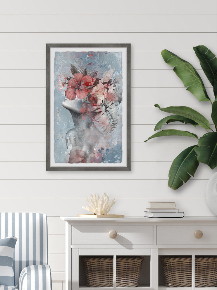 "Beauty Never Fades" Framed Painting Print, 24x36