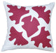 Hand Printed Linen Pillow - Shade, Red