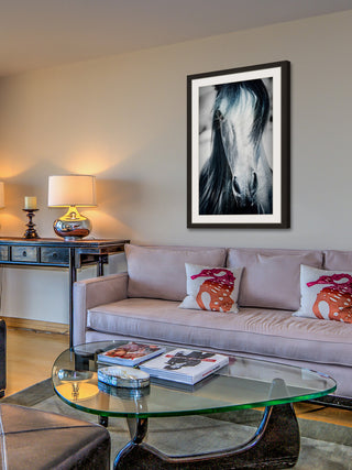 "Blue Horse" Framed Painting Print, 12x18