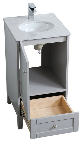 19" Traditional Grey-Light Bathroom Vanity