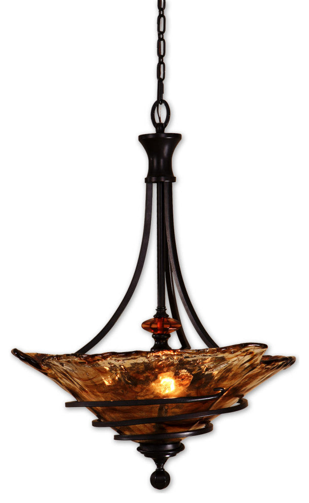 Uttermost 21904 3 Light Bowl Pendant - Oil Rubbed Bronze