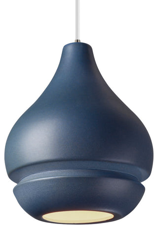 Radiance Arabesque 1 Lt Pendant, E26, Midnight Sky, Brushed Nickel, White Cord