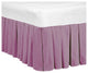 Classic 14" Dust Ruffle Bed Skirts, Purple, 78" X 80"