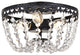 Kaine 10" Flush Mount, Black