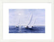 "Blue Sails" Framed Digital Print by Diane Romanello, 27x21"