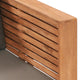 vidaXL Patio Sofa Chair With Dark Gray Cushions Solid Teak Wood