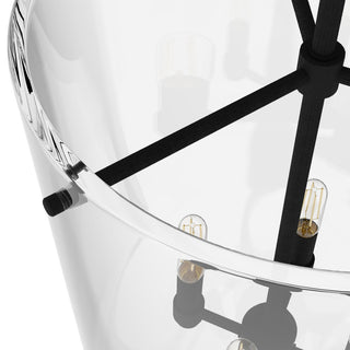 Hunter 14" Sacha Natural Iron 4-Light Pendant Ceiling Light Fixture