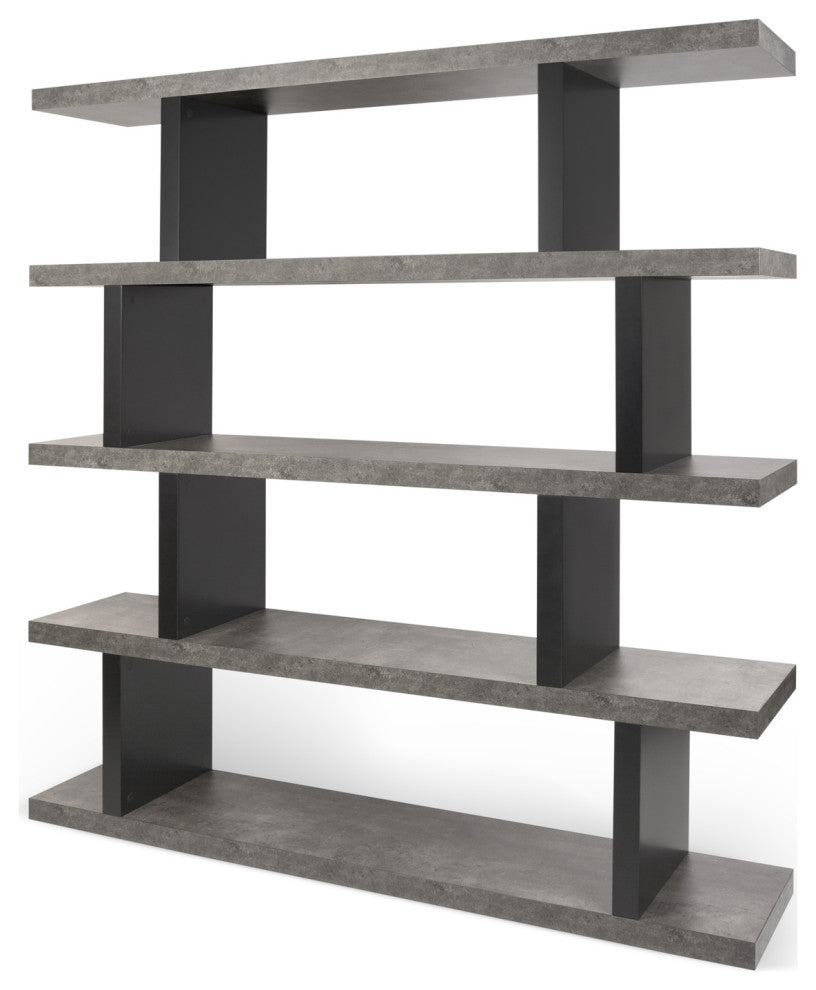 Settho High Modern Grey Display Shelves