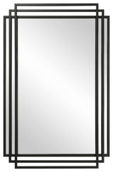 Uttermost 09768 Amherst 23-3/4" W x 36-1/2" H Rectangular Framed - Matte Black