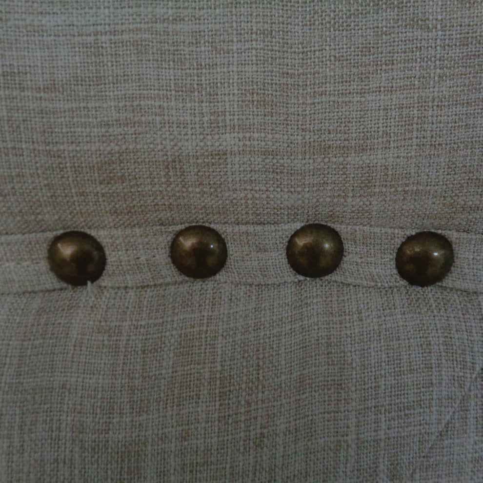 Camel Back Full Bed, Beige