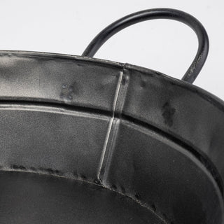 Reno Black Metal Vintage Inspired Basket
