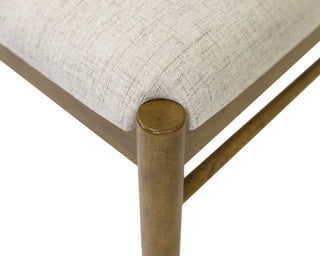 Two Wood Modern Upholstered Back Chairs, Set of 2, Brown
