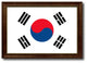 Korea Country Flag Canvas Print, 27"x39"