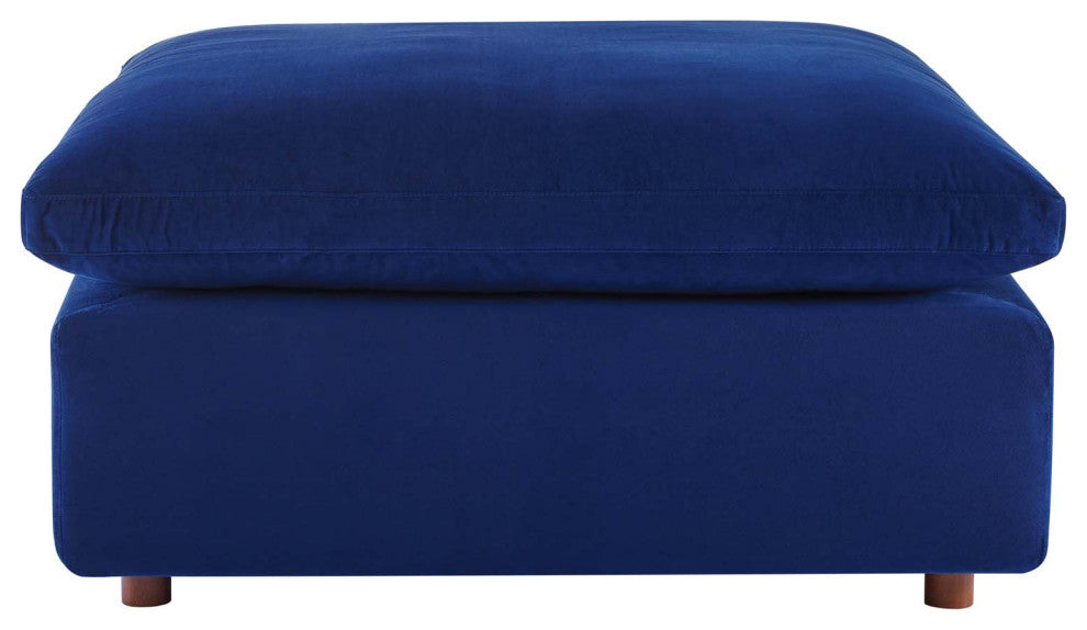 Sectional Sofa Set, Velvet, Blue Navy, Modern, Living Lounge Hotel Hospitality