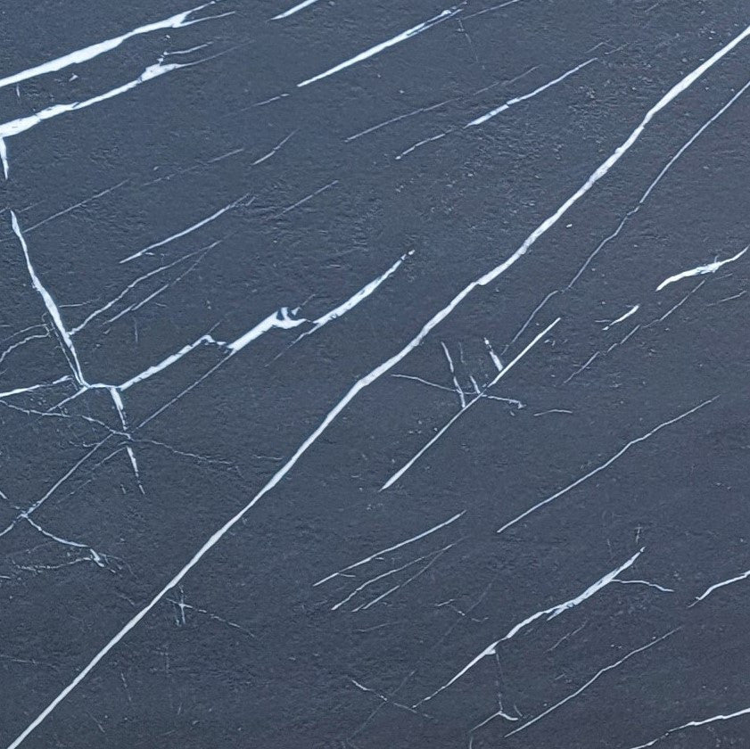 FirePit Table, 48"x34"x21", Natural Gas, Laminam Nero Marquina Brushed, Gray