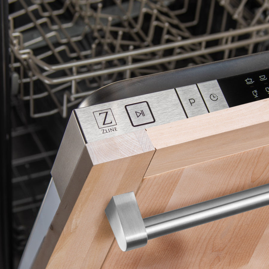 24" Unfinished Top Control Dishwasher 120-Volt With Traditional Style Handle