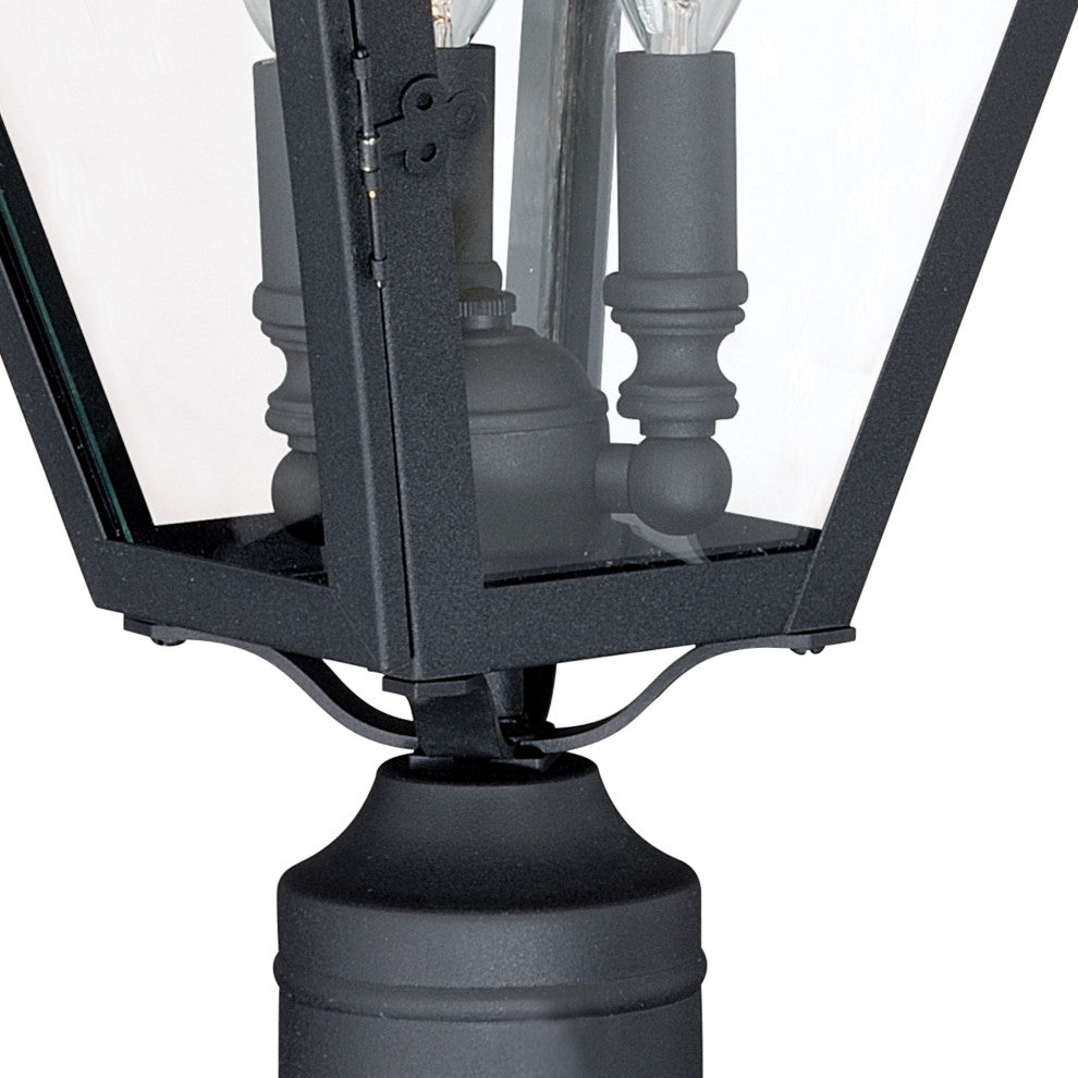 Nottingham 9" Outdoor Post Light Textured Black