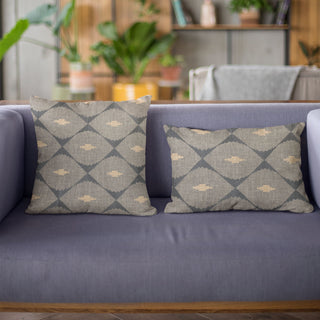 Plutus Blue Cubes Diamond Luxury Throw Pillow, 26"x26"