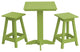 Poly Lumber Bistro Set, Tropical Lime, Square