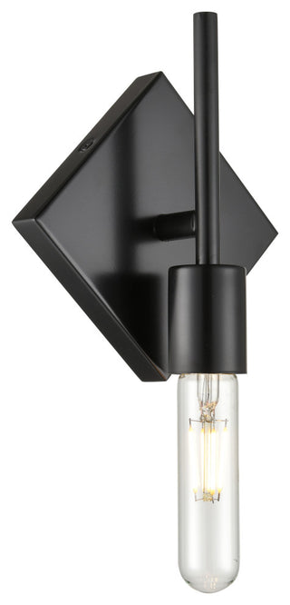 Mia 1-Light 6" Sconce, Matte Black