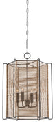 4-Light Lantern, Textured Black