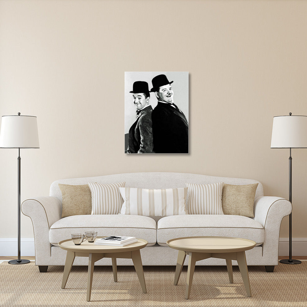 "Laurel & Hardy - Portrait, 1933" Canvas by Hollywood Photo Archive, 31x40"
