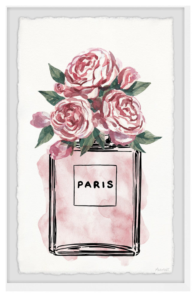 "Floral Perfume" Framed Painting Print, 24x36