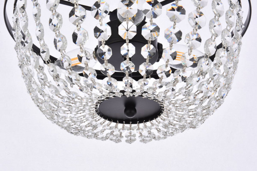 Georgina 13" Pendant, Black