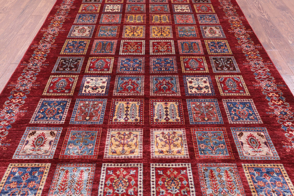 6' 6" X 9' 7" Persian Gabbeh Tribal Handmade Rug Q7417