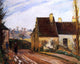 Camille Pissarro Homes near the Osny, 20"x25" Wall Decal