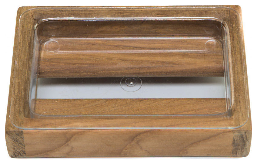 Traditional Solid Teak Wall Mount Soap Dish