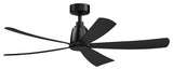 Fanimation Kute5 52\" Ceiling Fan, Black