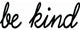 VWAQ Be Kind Wall Decal Inspirational Quotes, Black, 5"x15"