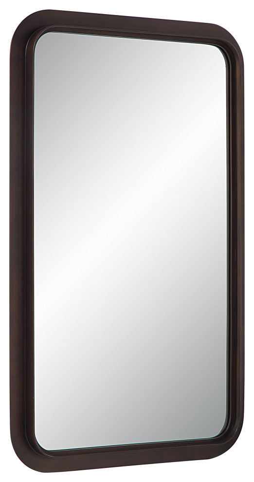 Almere 40" Tall Rectangular Mirror, Dark Antique Bronze