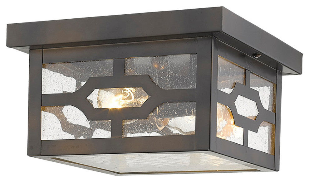 Calvert 2-Light Oil-Rubbed Bronze Flushmount