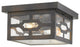 Calvert 2-Light Oil-Rubbed Bronze Flushmount