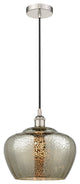 Innovations 616-1P-PN-G96-L-LED Fenton 1 Light Mini Pendant, Polished Nickel
