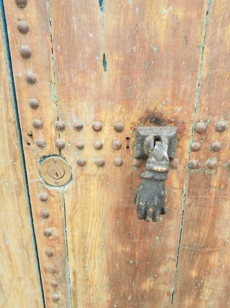 Old Mia 2Tan Moroccan Door, Ring Knocker