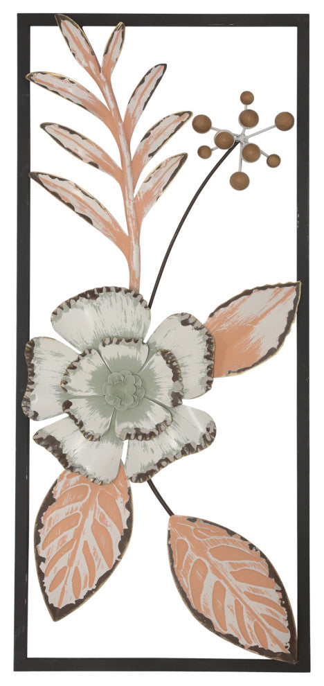 Peace Floral Vines Vertical Wall Decor