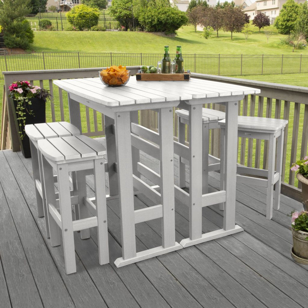 Lehigh 6pc Bar Height Balcony Set, White