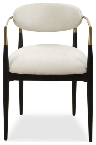 Uttermost Moxie White Dining Arm Chair