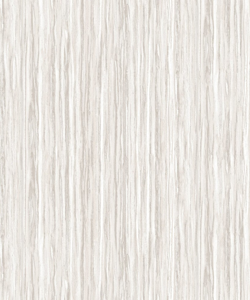 Natural Faux 2, Geometric Stone Wood Rustic Wallpaper, Light Gray, Roll, 21"x33'
