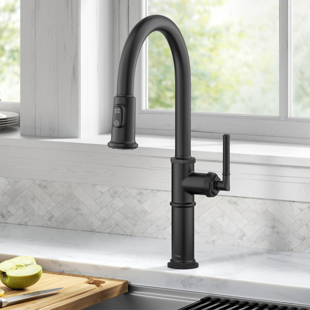 Sellette Pull-Down Kitchen Faucet, Matte Black, Model Kpf-4100mb