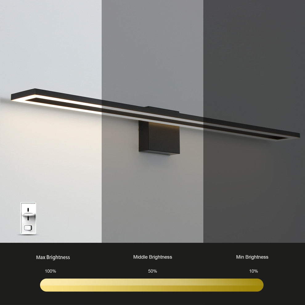 LED Vanity Light Aluminum Wall Light, 39.4"wx5.1"dx4.7"h