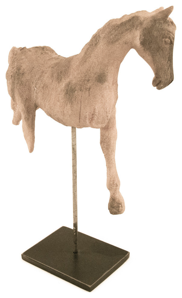 Taupe Horse on Stand