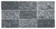 Obsidian Black 3"x6", Tumbled Subway Backsplash Wall Tile, 3"x6", Sample