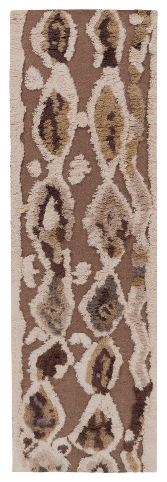 Surya Midelt MDT-1006 8'x11' Rug, Dark Brown/Camel/Tan/Cream/Khaki